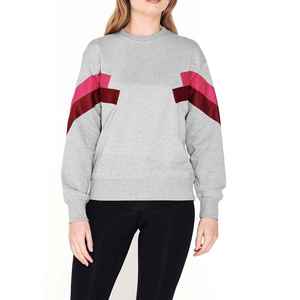 Sudaderas Extra Grandes de Forro Polar para Mujer, Cuello Redondo, Logotipo Bordado en 3D en la Parte Delantera, Sudadera Informal de Invierno, Talla Grande, Mangas Largas, Color Sólido - Product Image 1
