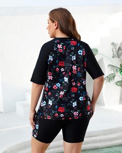 Maillot de bain Rash Guard personnalisé pour femme à manches courtes, imprimé, protection UV, haut de surf, vêtements de sport et d'extérieur, fabrication OEM - Product Image 6