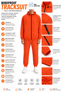High Quality Custom Training Jogging Wear <b>Wind</b> <b>Breaker</b> Jacket and Sweatpants Zip up Custom Logo Tracksuits for Men's - Product Image 5