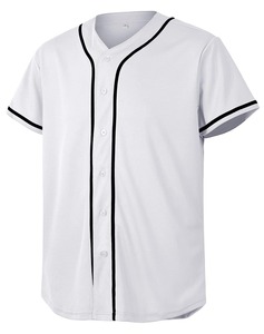 Fabricante de Camisetas de Béisbol Personalizadas OEM, Secado Rápido, Transpirable, Tela 100% Poliéster, Nombre y Número del Jugador Sublimados Personalizados - Product Image 1
