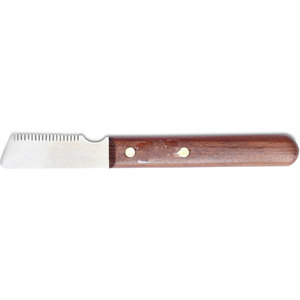 Couteau de toilettage professionnel pour animaux de compagnie avec manche en bois pour la coupe et l'élimination des poils des chiens et des chats - Product Image 5