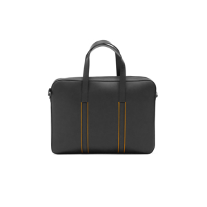 Porte-documents pour ordinateur portable en cuir véritable unisexe, élégant, luxueux, professionnel, léger, fermeture à glissière - Product Image 1