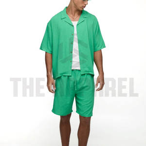 Conjunto de Camiseta y Pantalones Cortos para Hombre, Diseño Nuevo, Verano, Casual, Transpirable, Hecho en Pakistán, Cómodo, Ligero, a Bajo Precio - Product Image 2