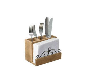 Customized Wooden Caddy Display Box with Three Compartments <b>for</b> Restaurant and Cafe Service - Product Image 4