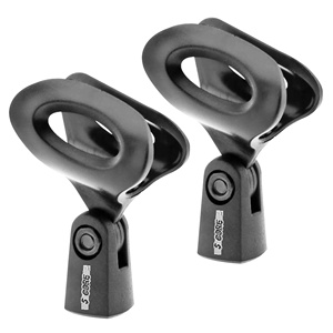 Support de microphone à 5 broches, 2 pièces avec adaptateurs à vis 5/8 à 3/8 pouces - Product Image 1