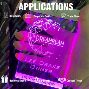 Pase de Acceso Personalizado Iluminado para Eventos, Tarjeta de Pase con Luz, Pase de Acceso Personalizado para Personal, Prensa y Visitantes con Logotipo, Fabricante OEM - Product Image 5