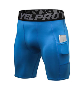 Pantalones Cortos de Compresión para Gimnasio y Fitness de Verano, con Logotipo Personalizado, Cintura Alta, para Correr, Servicio OEM, Pantalones Cortos de Compresión para Hombre - Product Image 1