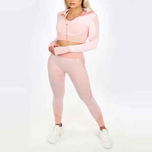 Quick Dry & Breathable Gym Wear Women <b>3</b> Pcs Yoga Set Professional Factory Made Seamless Gym Sports Wear Women Yoga Sets - Product Image 4