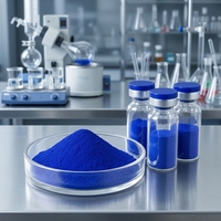 Matière première cosmétique OEM/ODM de qualité supérieure, 99% de tripeptide de cuivre-1 en poudre bleue, flacons GHK-CU 100mg