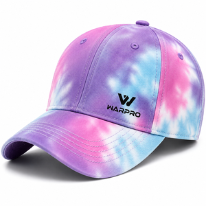 Casquette de baseball tie-dye WARPRO, 6 panneaux, réglable, unisexe, tendance, printemps-été, décontractée - Product Image 6