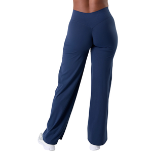 กางเกงขายาวเอวสูงทรงหลวมสำหรับผู้หญิง เหมาะสำหรับออกกำลังกาย โยคะ ยืดหยุ่น สวมใส่สบาย เหมาะกับการฝึกซ้อมและสวมใส่ลำลอง - Product Image 3