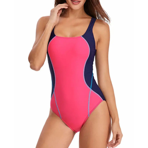 Maillots de bain personnalisables pour femmes, maillot de bain une pièce à manches courtes, maillot de bain moulant avec fermeture éclair sur le devant - Product Image 4