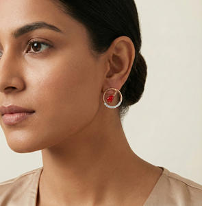 Diamante natural suelto de 0.08 quilates, color H-I, corte brillante redondo, claridad VS-SI, piedra blanca genuina extraída de la tierra, para pendientes. - Product Image 1