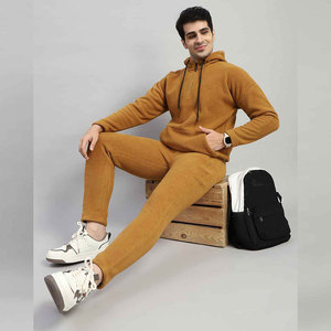 ชุดวอร์มผู้ชายแบบมีฮู้ดสำหรับฤดูหนาว ทรงปกติ ดีไซน์สั่งทำได้ ผ้าฝ้าย 100% ระบายอากาศได้ดี เป็นมิตรกับสิ่งแวดล้อม - Product Image 3