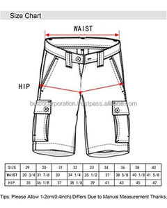Pantalones cortos Cargo de gimnasio de talla grande para hombre transpirables de algodón y poliéster hasta la rodilla de lona de punto de estilo informal con múltiples bolsillos - Product Image 6