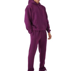 Ensemble de survêtement de sport pour homme, couleur unie, logo personnalisé, jogging, ensemble de survêtement uni, 2026 - Product Image 2