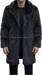 <b>Winter</b> <b>Men's</b> <b>Overcoat</b> Coats Crew Neck Luxury Long Sleeve Hooded Waterproof Reversible Vintage Faux Fur Wool/Silk OEM Service - Product Image 6