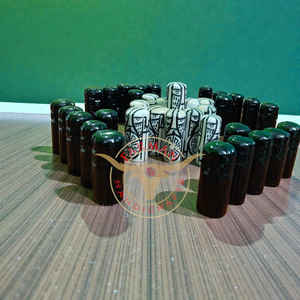 Jeu de société Hanifatafi artisanal de luxe en os de buffle noir et blanc, sculpté à la main, prix de gros - Product Image 5