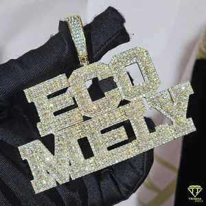 สร้อยคอแบบกำหนดเอง "4ET0" ประดับเพชรโมอิสซาไนต์ ดีไซน์แบบ Cuban Link เครื่องประดับสุดหรู - Product Image 2