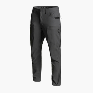 Men's Black Soft <b>Shell</b> Hunting Pants Breathable Polyester Solid Color Autumn Outdoor Wear - Product Image 3