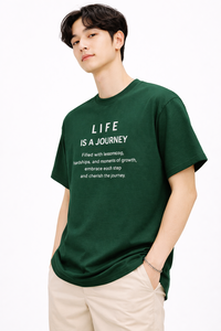 Camiseta Unisex 100% Algodón 220g Oversize Ecológica Transpirable de Secado Rápido Anti-Pilling Casual Streetwear con Estampado Frontal - Product Image 5