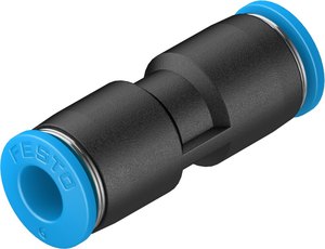 <b>Quick</b> Coupler Plastic Pneumatic Fittings 6mm Push in Port Blue End Caps Straight Hose Pipe Compressor Parts leak proof - Product Image 5