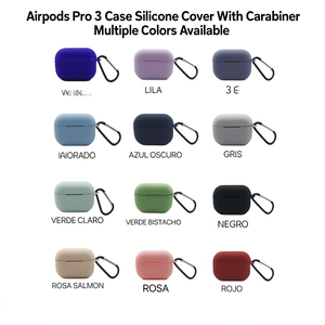 Funda de Silicona para Airpods Pro 3 con Mosquetón, Disponible en Varios Colores - Product Image 2
