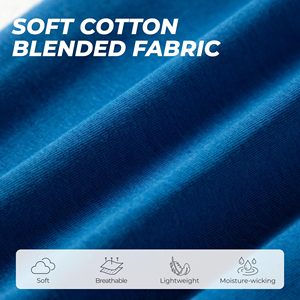 Cotton Jersey <b>Trousers</b> For Men Straight Mid Solid Joggers Pants Soft Yoga Lightweight Athletic Running Lounge Casual Pockets - Product Image 5