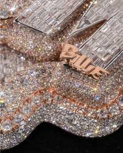 Colgante de Plata 925 Chapado en Oro de Lujo con Moissanita VVS de Corte Brillante, Diseño Personalizado de Dibujos Animados, Certificado GCI IDGL, Amuleto de Moda Hip Hop - Product Image 4