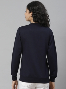 Sudadera de Cuello Redondo Estampada para Mujer, Corte Regular, Manga Larga, 100% Algodón Tejido, Ropa Casual de Otoño - Product Image 2