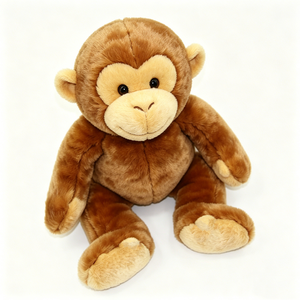 Cute <b>monkey</b> plushie with light face accents Plush <b>monkey</b> <b>toy</b> Soft fur <b>monkey</b> plush - Product Image 4