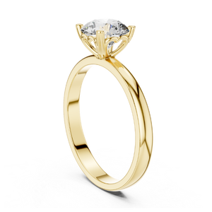 Anillo Solitario de Moissanita de Corte Brillante de 1.0 ct, Plata de Ley 925, Anillo de Compromiso Hecho a Mano, Joyería Fina, Regalo para Ella - Product Image 4