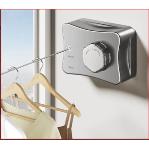 Stendibiancheria a Muro Retrattile Invisibile con Filo in Acciaio Inossidabile Rinforzato per Hotel, Balcone, Bagno - Product Image 1