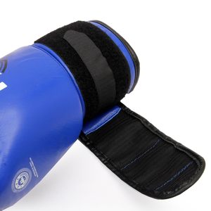 Guantes de boxeo de cuero para competición profesional amateur de calidad estándar azul y rojo de 6oz a 16oz disponibles a precio mayorista - Product Image 5