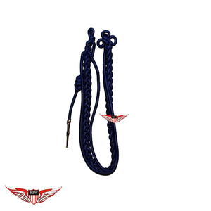 Royal Blue <b>Braided</b> Parade Aiguillette Officers Aiguillette Shoulder Aiguillette Shoulder <b>Cord</b> Citation With Brass Tip - Product Image 1