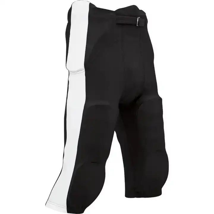 Top Tendance 2024 Football Pratique Pantalon Blanc Noir Hommes Jeunesse Football Américain Pantalon Ceinture Avec 7 Coussinets