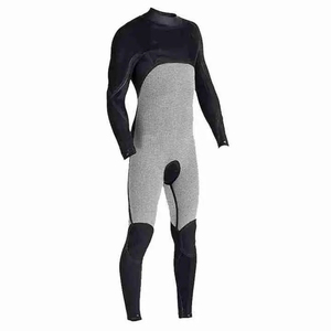 Men's Full Body Neoprene <b>Wetsuit</b> Long Sleeve 3.0mm Back Zip Waterproof All Seasons Swimwear Crew Neck Design Swimming Suit - Product Image 3