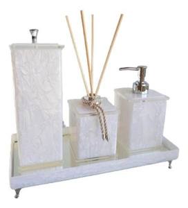 Elegante Juego de Baño de Resina Acrílica Hecho a Mano con Durabilidad, Decoración Vibrante y Elegante para el Hogar, Único y Portátil - Product Image 4