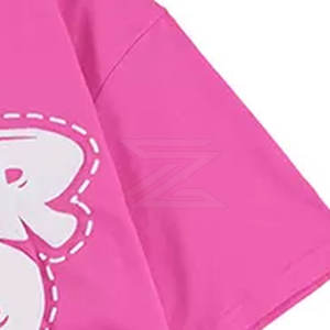 T-shirt confortable et tendance à imprimé en relief, en tissu doux et léger, idéal pour l'été et les tenues décontractées, avec motif surélevé - Product Image 3