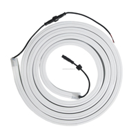 Bande lumineuse LED flexible 10W DC12V pour piscine, étanche IP68, RGBW, gaine en silicone, résistante aux intempéries, découpable, surface en dôme