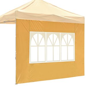 PANTONG 15-1046TPX Gazebo EZ 3x3m con Finestre Giallo Minerale Pergola & Tenda & Gazebo - Product Image 1