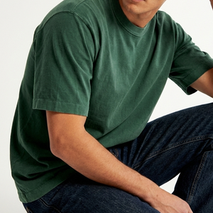 Camiseta de Estilo Casual, Ligera, Oversize, con Lavado Ácido, Precio al por Mayor, Corte Regular, Transpirable, 100% Algodón - Product Image 3