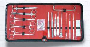 Kit de Sutura de Acero Inoxidable con Estuche de Cuero con Cierre Azul, Kit de Disección para Estudiantes de Medicina - Product Image 5