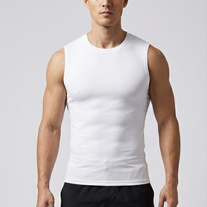 Camiseta de Compresión al por Mayor para Hombre, Chaleco Deportivo para Gimnasio, Ropa Deportiva para Fisicoculturistas, Camiseta de Compresión para Yoga y Fitness - Product Image 1