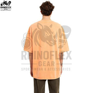 T-shirt Homme Oversize 100% Coton Personnalisé Motif Uni Grande Taille Coupe Droite 180 Grammes Respirant - Product Image 2