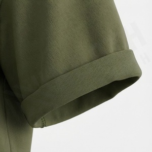 T-shirt court de sport respirant en coton pour femme avec logo personnalisé – Idéal pour l'été, uni, tendance, vêtement de sport et équipement de gym - Product Image 6