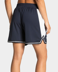 เสื้อฟุตบอลผู้หญิงคอวีกลางคืนแบบขายส่ง OEM พร้อมโลโก้สั่งทำ แขนเสื้อตัดต่อแถบสี น้ำหนักเบา ระบายอากาศได้ดี เสื้อยืดผู้หญิง - Product Image 5