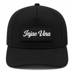 Gorra de Béisbol Personalizada al por Mayor con Logotipo de Goma, Perforada con Láser, Impermeable, de Perfil Alto, de 5 Paneles, Estructurada y Precurvada - Product Image 1