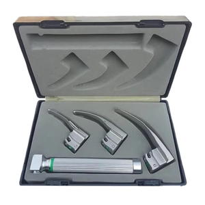 Set de Laringoscopio de Fibra Óptica Premium con Mango LED, Hojas de Acero Inoxidable, Uso Dental Profesional, Personalizable, Médico - Product Image 5