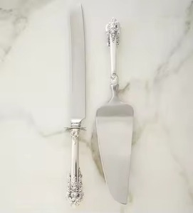 Stainless Steel Celebration <b>Cake</b> <b>Server</b> Set Premium Wedding Dessert Accessories - Product Image 5